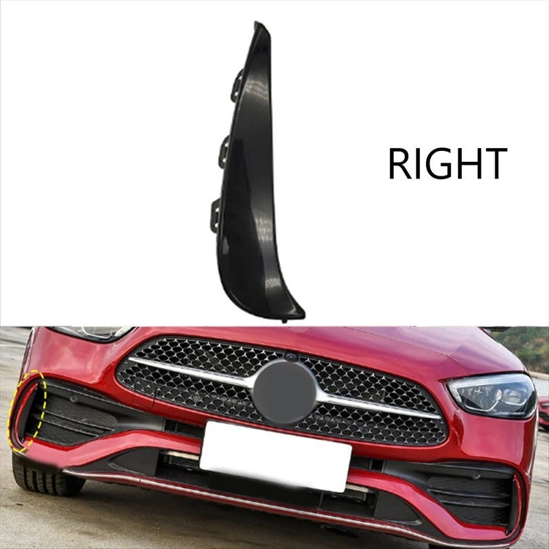 Car Craft Compatible With Mercedes Benz C Class W206 2021-2024 Front Amg Bumper Fog Lamp Light Grill Trim Cover Skirts Splitter Right 2068853002 - CAR CRAFT INDIA