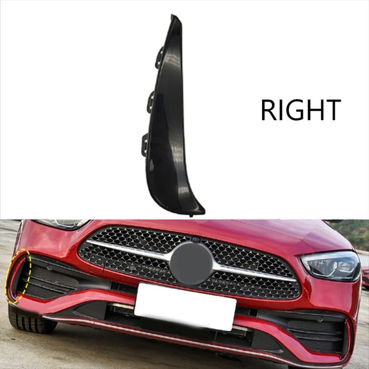 Car Craft Compatible With Mercedes Benz C Class W206 2021-2024 Front Amg Bumper Fog Lamp Light Grill Trim Cover Skirts Splitter Right 2068853002 - CAR CRAFT INDIA