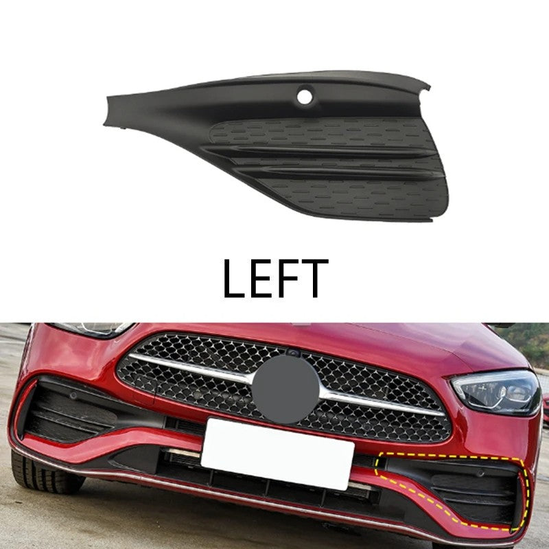 Car Craft Compatible With Mercedes Benz C Class W206 2021-2024 Front Amg Bumper Fog Lamp Light Grill Trim Cover Skirts Splitter Left 2068854105 - CAR CRAFT INDIA