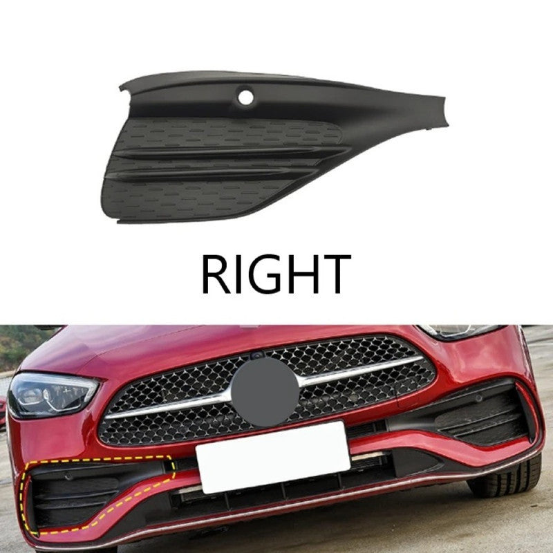 Car Craft Compatible With Mercedes Benz C Class W206 2021-2024 Front Amg Bumper Fog Lamp Light Grill Trim Cover Skirts Splitter Right 2068854205 - CAR CRAFT INDIA