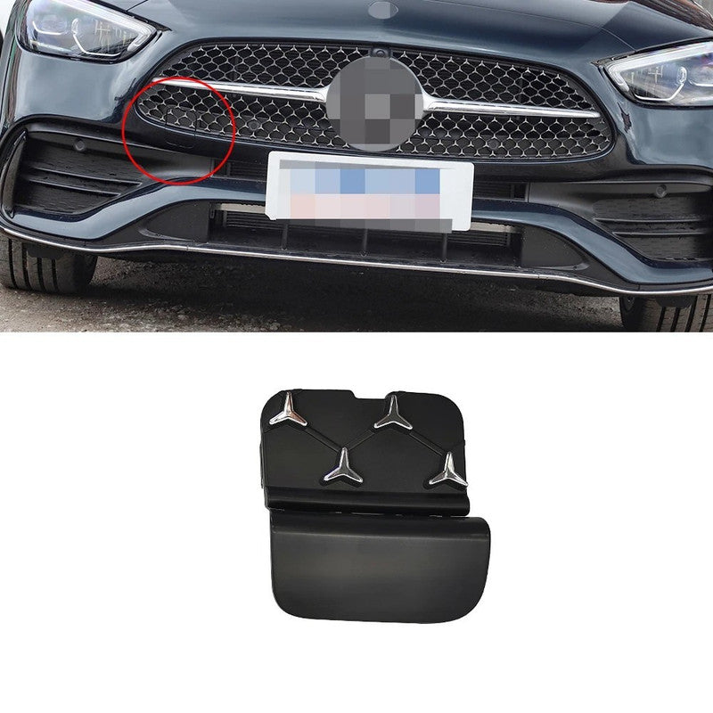 Car Craft Compatible With Mercedes Benz C Class W206 2021-2024 Amg Front Bumper Tow Hook Towing Tochan Trailer Cover 2068850402 Unpainted - CAR CRAFT INDIA