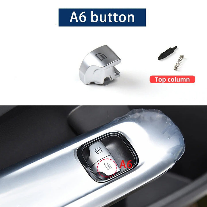 Car Craft Compatible With Mercedes C Class W206 2022+ Glc W254 2023+ E Class W214 2024+ S Class W223 2020+ Master Window Switch Repair Button Cover Cap Rear Left 6 CC-8991