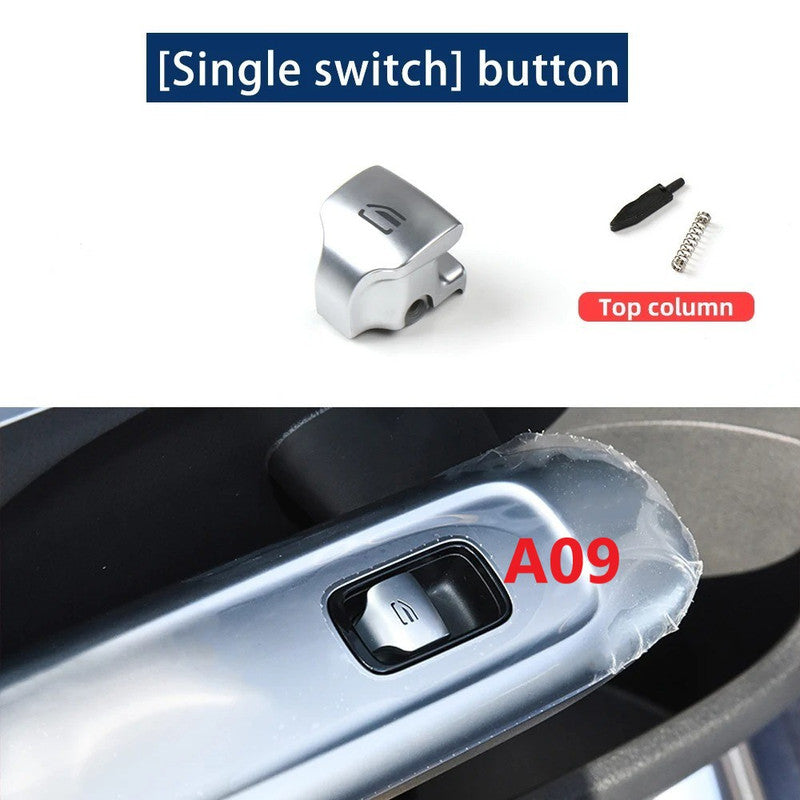 Car Craft Compatible With Mercedes-benz C Class W206 2022+ Glc W254 2023+ E Class W214 2024+ S Class W223 2020+ Master Window Switch Repair Button Cover Cap 2069051903-1-09 Front Left 09 CC-8994