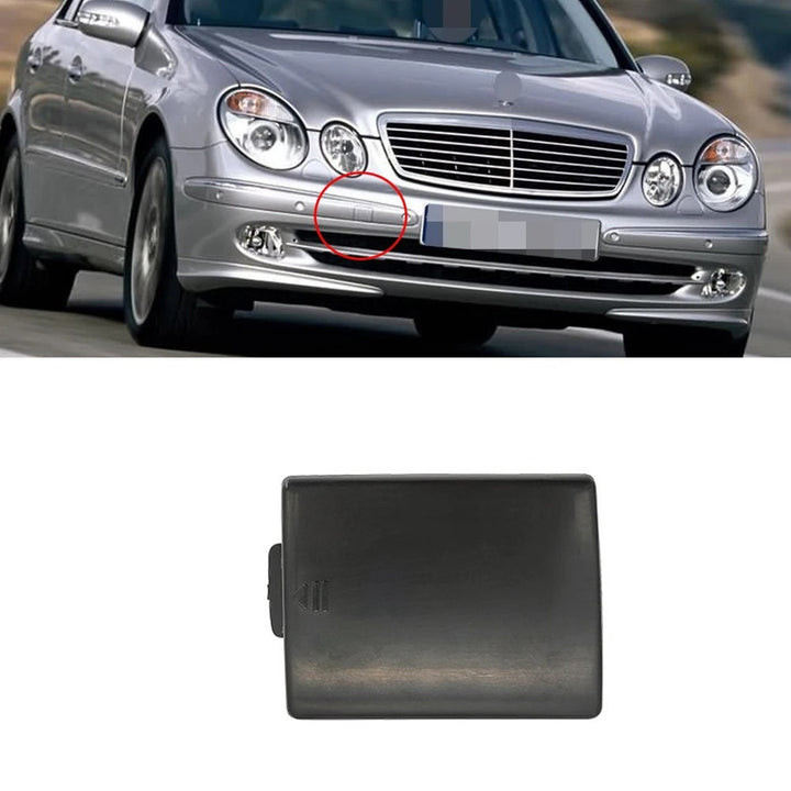 Car Craft Compatible With Mercedes Benz E Class W211 2003-2006 Front Bumper Tow Hook Towing Tochan Trailer Cover 2118850026 Unpainted - CAR CRAFT INDIA