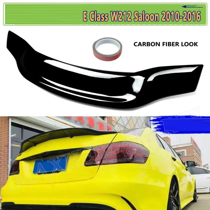 Car Craft Compatible With Mercedes E Class W212 2009-2016 Rear Trunk Wing Boot Lip Spoiler Psm Style Ar-benz-050 Cf Carbon Fiber Look CC-8583 - CAR CRAFT INDIA