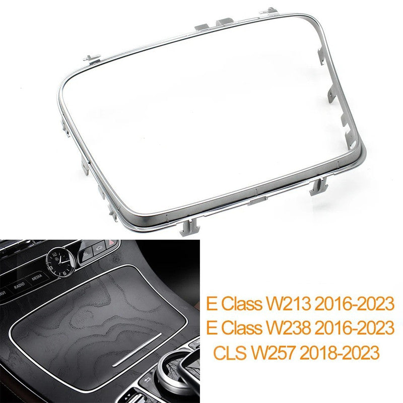 Car Craft Compatible With Mercedes Benz E Class W213 W238 2016-2023 Cls Class W257 2018-2023 Car Center Console Cup Drink Holder Box Chrome Decorative Cover Trim Frame 2136830600 2136830500 2136830900 CC-7843 - CAR CRAFT INDIA