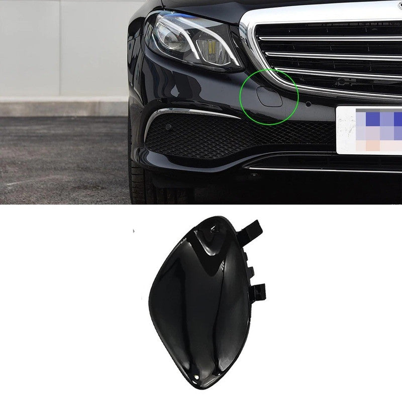 Car Craft Compatible With Mercedes Benz E Class W213 2017-2020 Front Bumper Tow Hook Towing Tochan Trailer Cover 2138850222-1 Unpainted - CAR CRAFT INDIA