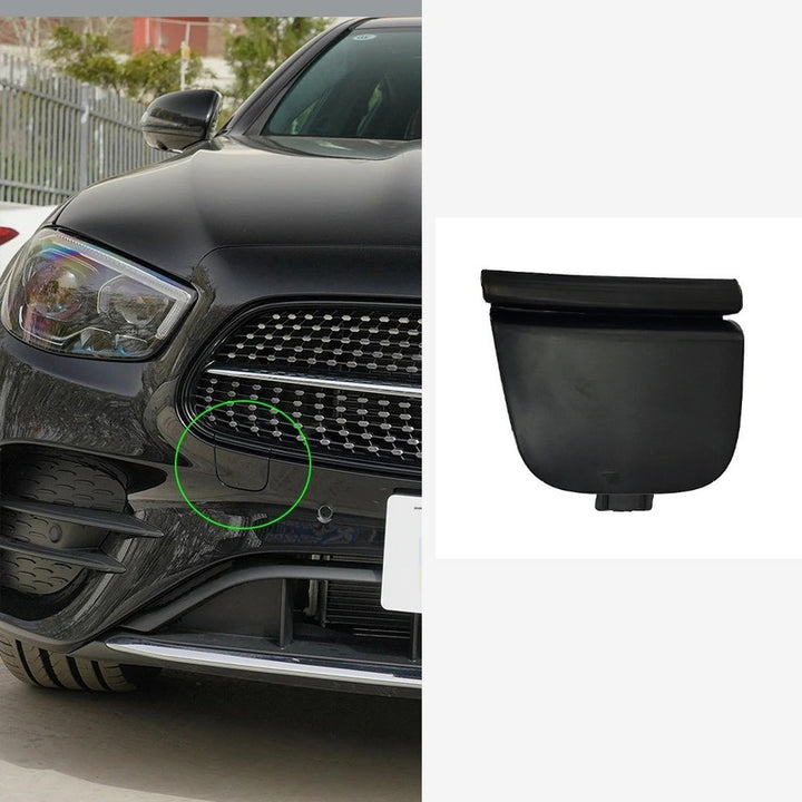 Car Craft Compatible With Mercedes Benz E Class W213 Lci 2021-2023 Amg Front Bumper Tow Hook Towing Tochan Trailer Cover 2138852307-1 Unpainted - CAR CRAFT INDIA