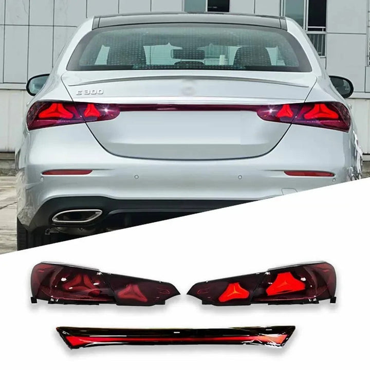 Car Craft Compatible With Mercedes Benz E Class W213 2020-2023 Upgraded Tail Light Lamp Xenon Taillight Retrofit Upgrade Modified Led Drl Hid With Centre Bar