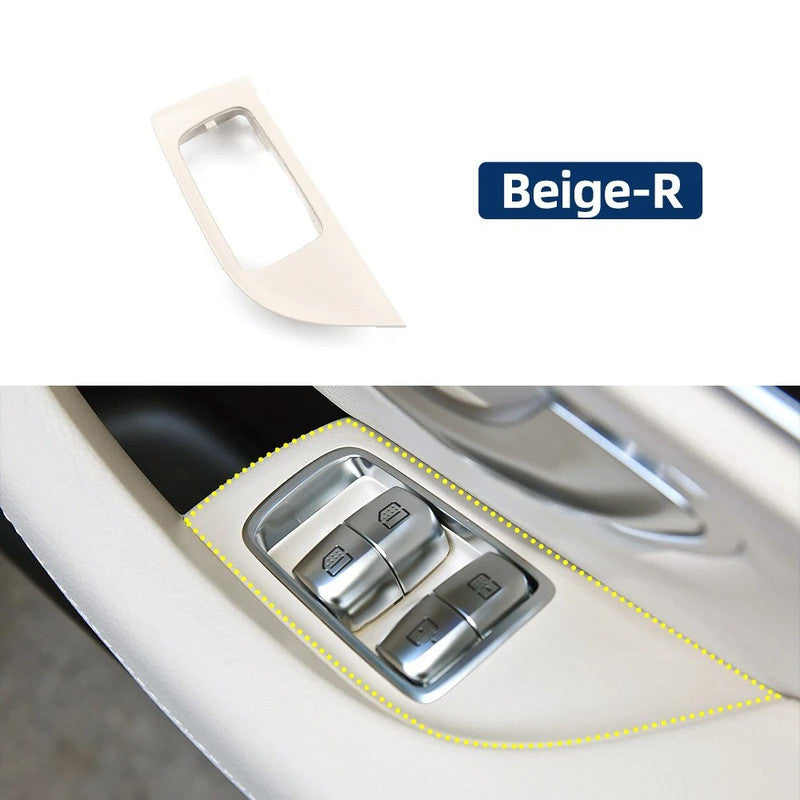 Car Craft Compatible With Mercedes Benz E Class W213 2016-2021 Car Rear Window Lift Switch Cover Armrests Panel Cover 21373724008t92 Beige Right CC-9003
