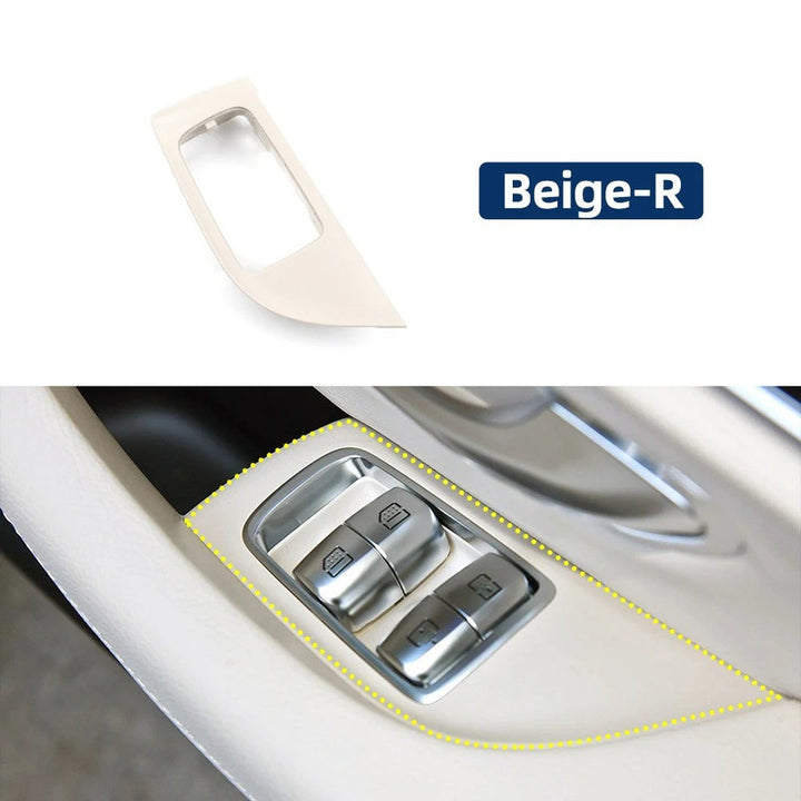 Car Craft Compatible With Mercedes Benz E Class W213 2016-2021 Car Rear Window Lift Switch Cover Armrests Panel Cover 21373724008t92 Beige Right CC-9003