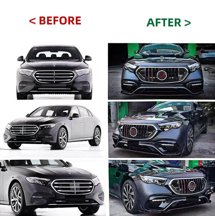 Car Craft Compatible With Mercedes E Class W214 2024+ Upgrade Convert To 2024 Brabus Style Kit Bumper Grill Bodykit