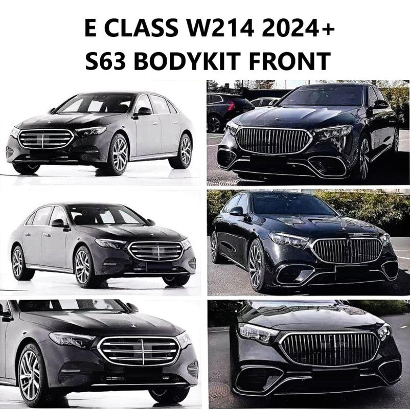 Car Craft Compatible With Mercedes E Class W214 2024+ Upgrade Convert To 2024 S63 Style Kit Bumper Grill Bodykit