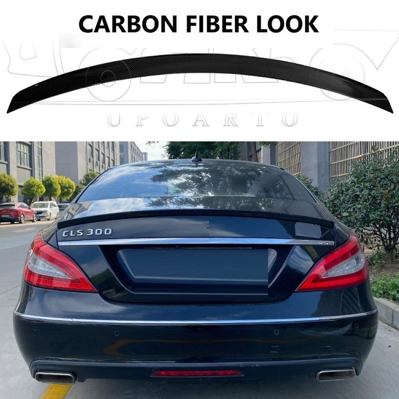 Car Craft Compatible With Mercedes Benz Cls W219 2012-2017 Rear Trunk Wing Boot Lip Spoiler Amg Style Ar-benz-041 Cf Carbon Fiber Look CC-8573 - CAR CRAFT INDIA
