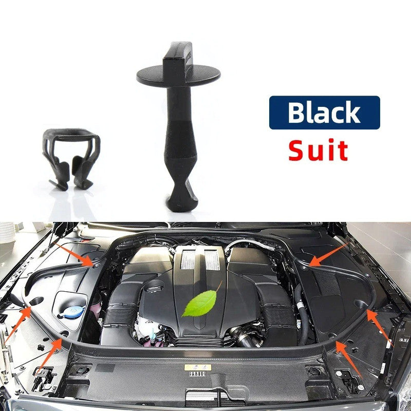 Car Craft Compatible With Mercedes S Class W222 2014-2020 Car Front Engine Cabin Hoods Clip Fixed Buckle Gasket Spiral Spring Gasket 9982395 A