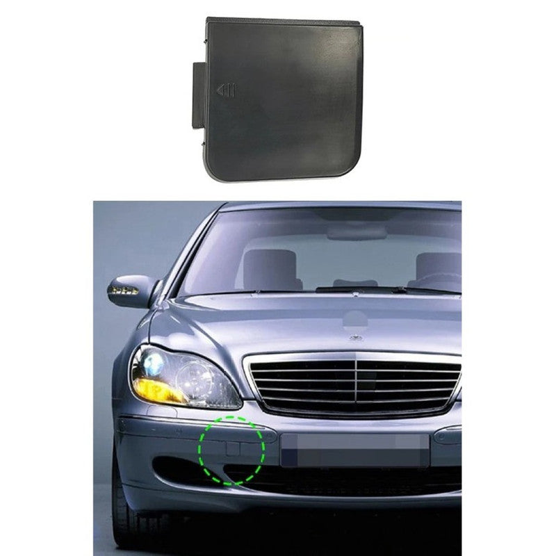 Car Craft Compatible With Mercedes Benz S Class 1998-2005 Front Bumper Tow Hook Towing Tochan Trailer Cover 2208850323 Unpainted - CAR CRAFT INDIA