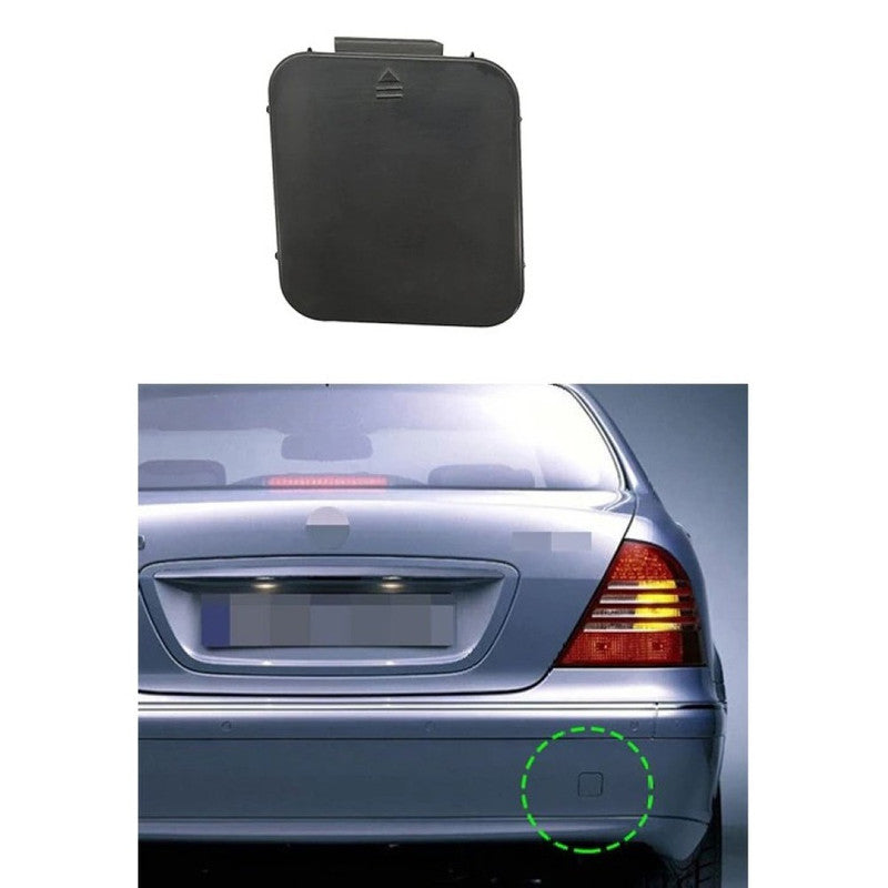 Car Craft Compatible With Mercedes Benz S Class W220 1998-2005 Rear Bumper Tow Hook Towing Tochan Trailer Cover 2208850423 Unpainted - CAR CRAFT INDIA
