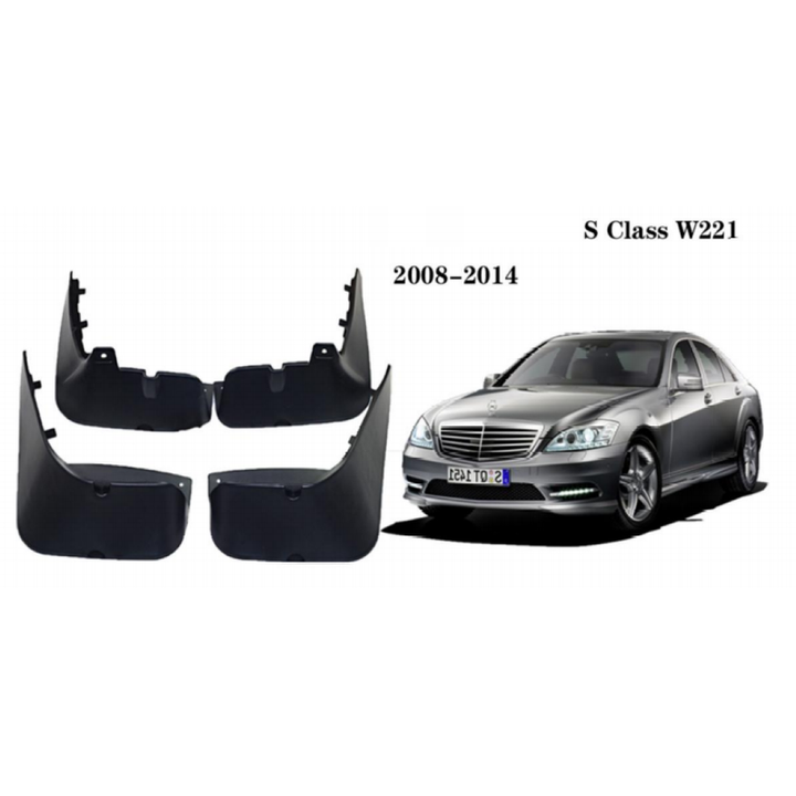 Car Craft Compatible With Mercedes Benz S Class W221 2008-2014 Car Tyre Mudflaps Mud Flap Mud Guard Fender Splash Guard Mb1019 CC-7458 - CAR CRAFT INDIA