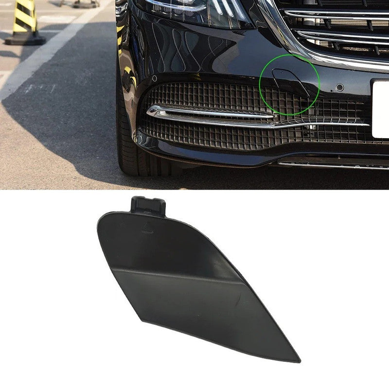 Car Craft Compatible With Mercedes Benz S Class W222 Lci 2018-2022 Front Bumper Tow Hook Towing Tochan Trailer Cover 2228850500 Unpainted - CAR CRAFT INDIA