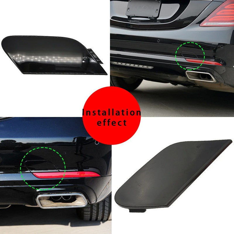 Car Craft Compatible With Mercedes Benz S Class W222 2014-2017 Rear Bumper Tow Hook Towing Tochan Trailer Cover 2228850424 2228853600 Unpainted - CAR CRAFT INDIA