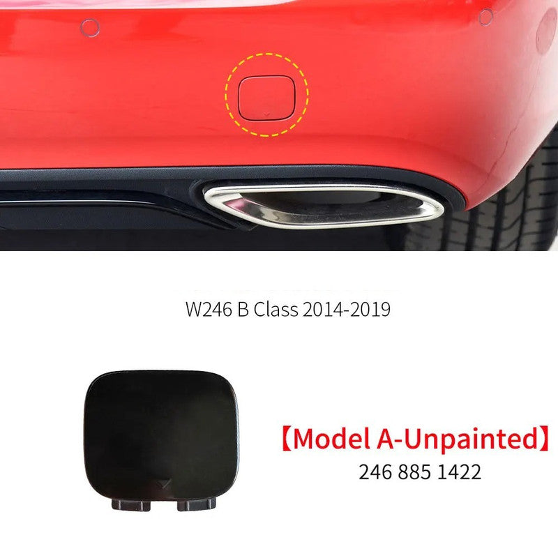 Car Craft Compatible With Mercedes Benz B Class W246 2012-2019 Rear Bumper Tow Hook Towing Tochan Trailer Cover 2468851422 Unpainted A - CAR CRAFT INDIA