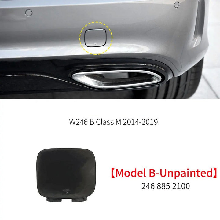 Car Craft Compatible With Mercedes Benz B Class W246 2012-2019 Rear Bumper Tow Hook Towing Tochan Trailer Cover 2468852100 Unpainted B - CAR CRAFT INDIA
