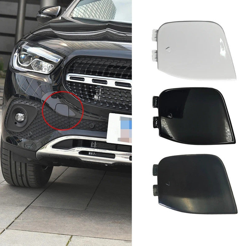 Car Craft Compatible With Mercedes Benz Gla W247 2020-2024 Front Bumper Tow Hook Towing Tochan Trailer Cover 2478859403 Unpainted - CAR CRAFT INDIA