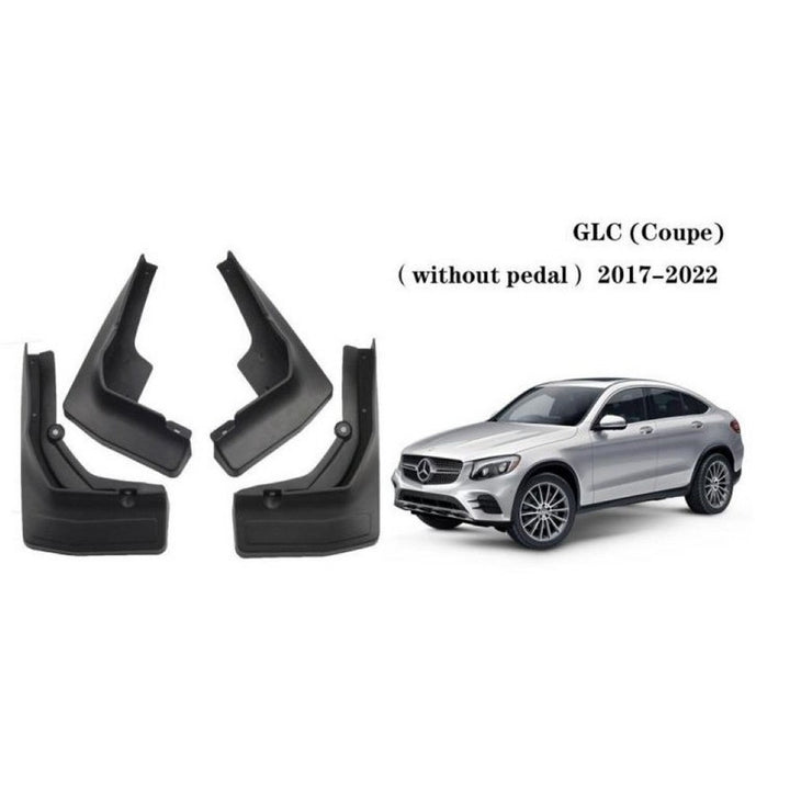 Car Craft Compatible With Mercedes Glc Coupe W253 2017-2022 Without Padel Car Tyre Mudflaps Mud Flap Mud Guard Fender Splash Guard Ty-mb2012-2 CC-7599 - CAR CRAFT INDIA