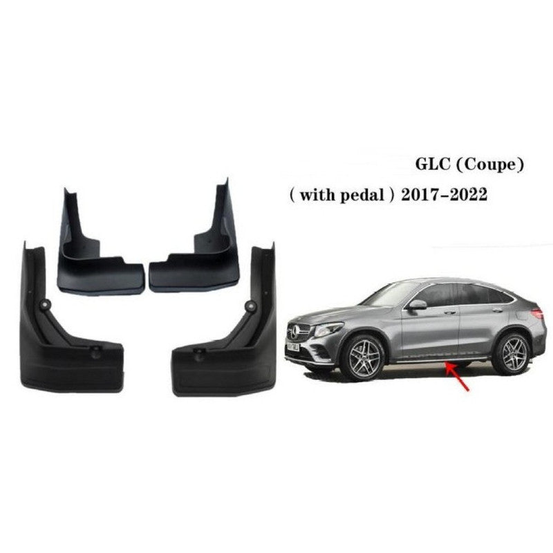 Car Craft Compatible With Mercedes Glc Coupe W253 2017-2022 With Padel Car Tyre Mudflaps Mud Flap Mud Guard Fender Splash Guard Ty-mb2011-2 CC-7600 - CAR CRAFT INDIA