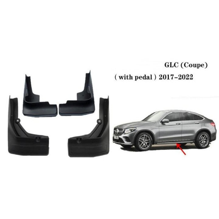 Car Craft Compatible With Mercedes Glc Coupe W253 2017-2022 With Padel Car Tyre Mudflaps Mud Flap Mud Guard Fender Splash Guard Ty-mb2011-2 CC-7600 - CAR CRAFT INDIA