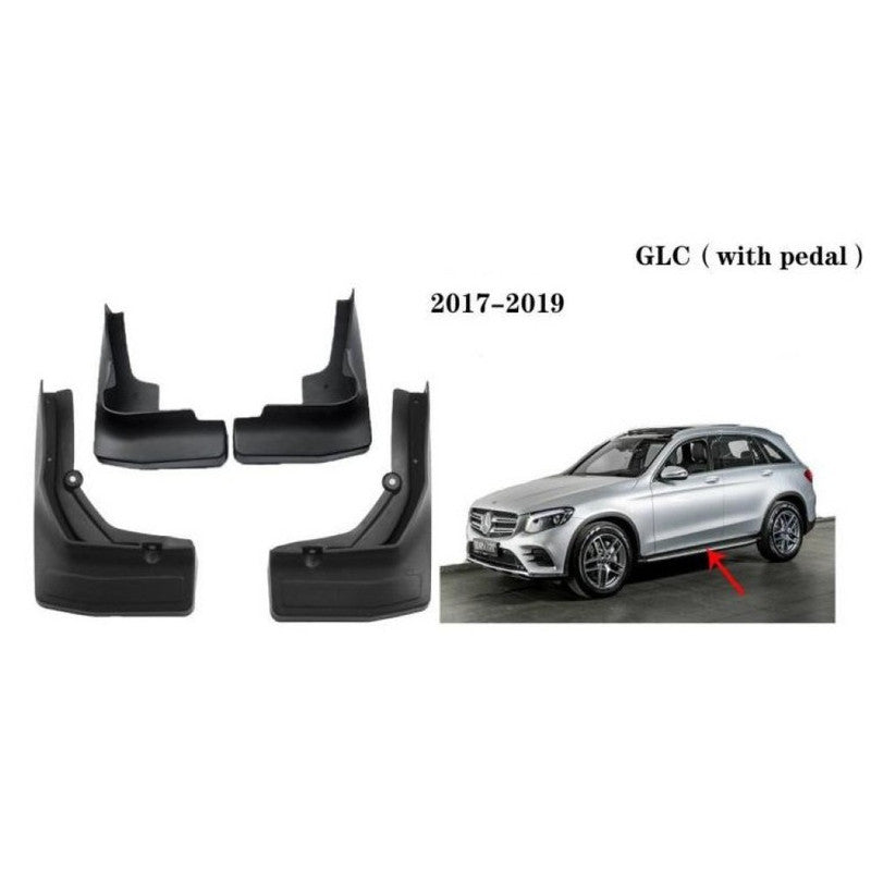 Car Craft Compatible With Mercedes Benz Glc W253 2017-2019 With Pedal Car Tyre Mudflaps Mud Flap Mud Guard Fender Splash Guard Mb2011 CC-7468 - CAR CRAFT INDIA