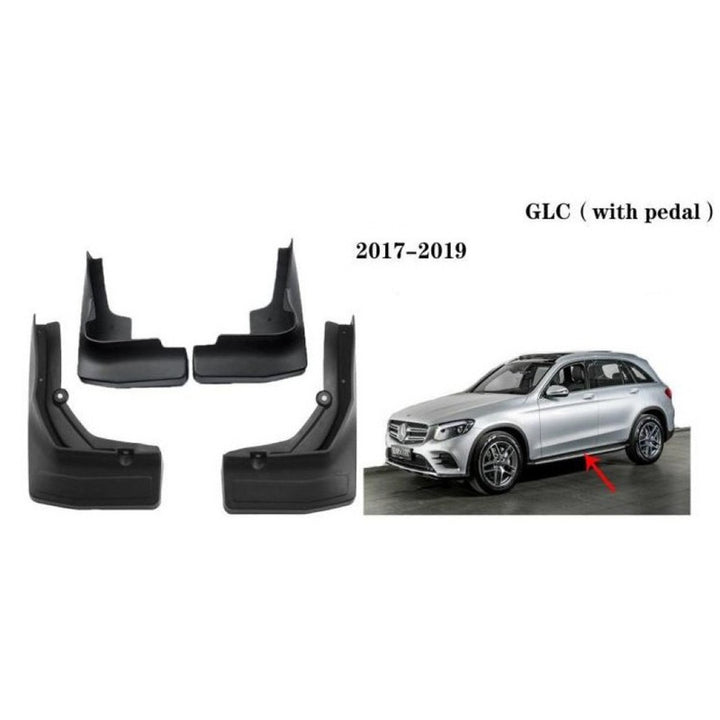 Car Craft Compatible With Mercedes Benz Glc W253 2017-2019 With Pedal Car Tyre Mudflaps Mud Flap Mud Guard Fender Splash Guard Mb2011 CC-7468 - CAR CRAFT INDIA