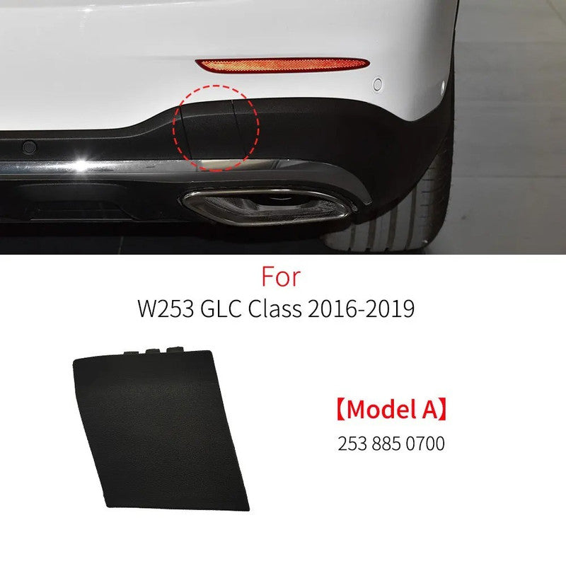 Car Craft Compatible With Mercedes Benz Glc W253 X253 2015-2019 Rear Bumper Tow Hook Towing Tochan Trailer Cover 2538850700 Unpainted A - CAR CRAFT INDIA