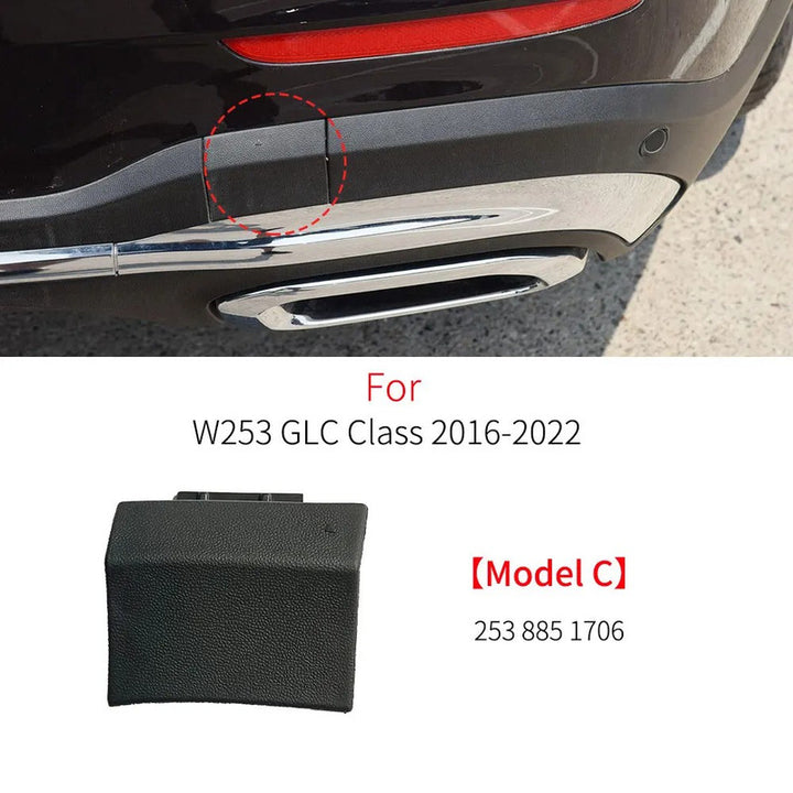 Car Craft Compatible With Mercedes Benz Glc W253 X253 2015-2019 Rear Bumper Tow Hook Towing Tochan Trailer Cover 2538851706 Unpainted C - CAR CRAFT INDIA