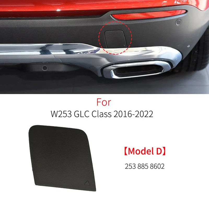 Car Craft Compatible With Mercedes Benz Glc W253 X253 2015-2019 Rear Bumper Tow Hook Towing Tochan Trailer Cover 2538858602 Unpainted D - CAR CRAFT INDIA