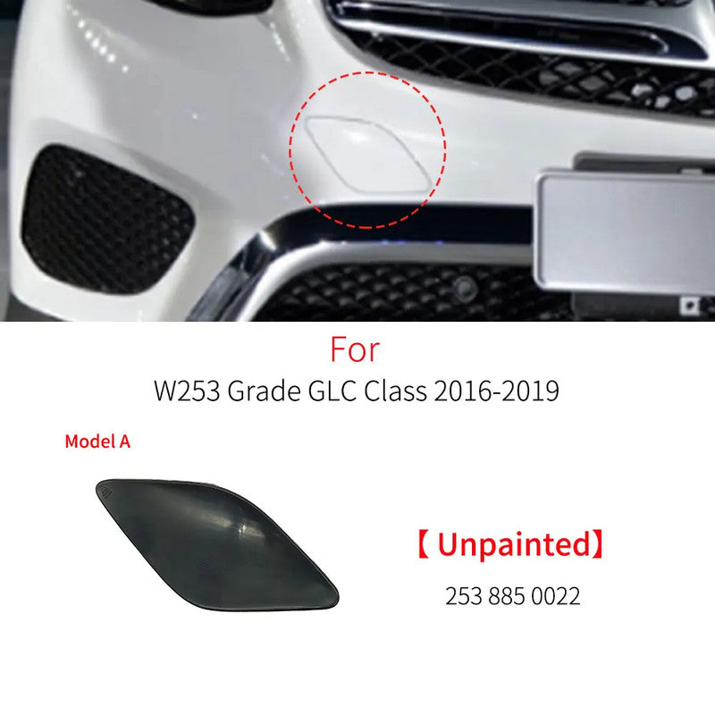 Car Craft Compatible With Mercedes Benz Glc W253 X253 2015-2019 Front Bumper Tow Hook Towing Tochan Trailer Cover 2538850022 Unpainted A - CAR CRAFT INDIA