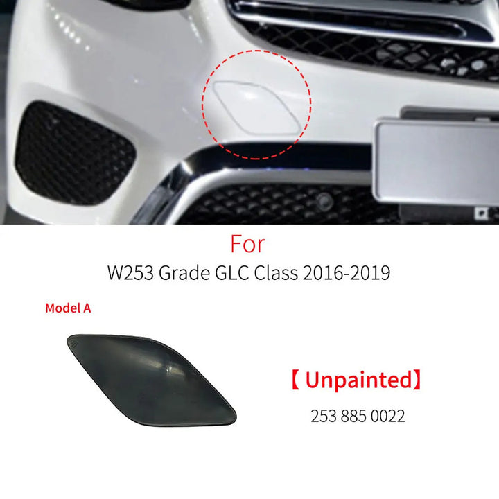 Car Craft Compatible With Mercedes Benz Glc W253 X253 2015-2019 Front Bumper Tow Hook Towing Tochan Trailer Cover 2538850022 Unpainted A - CAR CRAFT INDIA