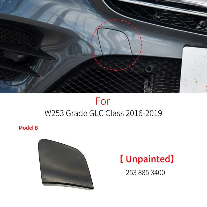 Car Craft Compatible With Mercedes Benz Glc W253 X253 2015-2019 Front Bumper Tow Hook Towing Tochan Trailer Cover 2538853400 Unpainted A - CAR CRAFT INDIA