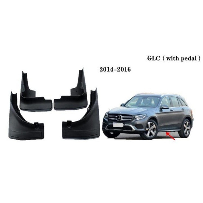Car Craft Compatible With Mercedes Benz Glc W253 2014-2016 With Pedal Car Tyre Mudflaps Mud Flap Mud Guard Fender Splash Guard Mb2009 CC-7465 - CAR CRAFT INDIA