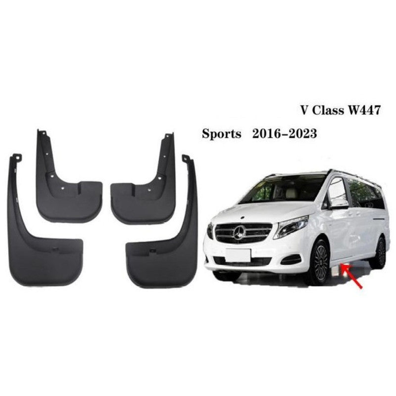 Car Craft Compatible With Mercedes Benz V Class W447 2016-2023 Sport Car Tyre Mudflaps Mud Flap Mud Guard Fender Splash Guard Mb2002 CC-7474 - CAR CRAFT INDIA