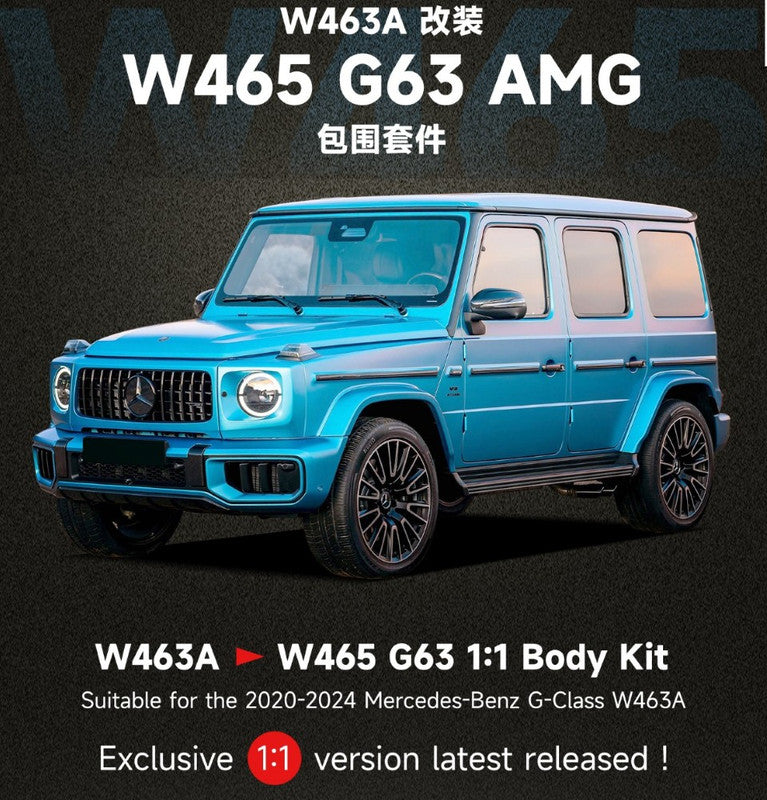 Car Craft Compatible With Mercedes Benz G Class G Wagon W463 A 2019-2024 Upgrade Facelift Convert To 2025 G63 W465 Amg G63 Bodykit Bumper