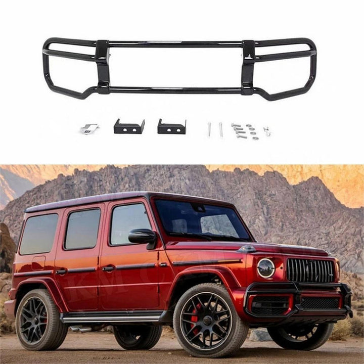 Car Craft Compatible With Mercedes Benz G Class G Wagon W464 G350 G400 G550 G63 G500 2019+ Front Bumper Guard Off-road Protection Bar Crash Barrier