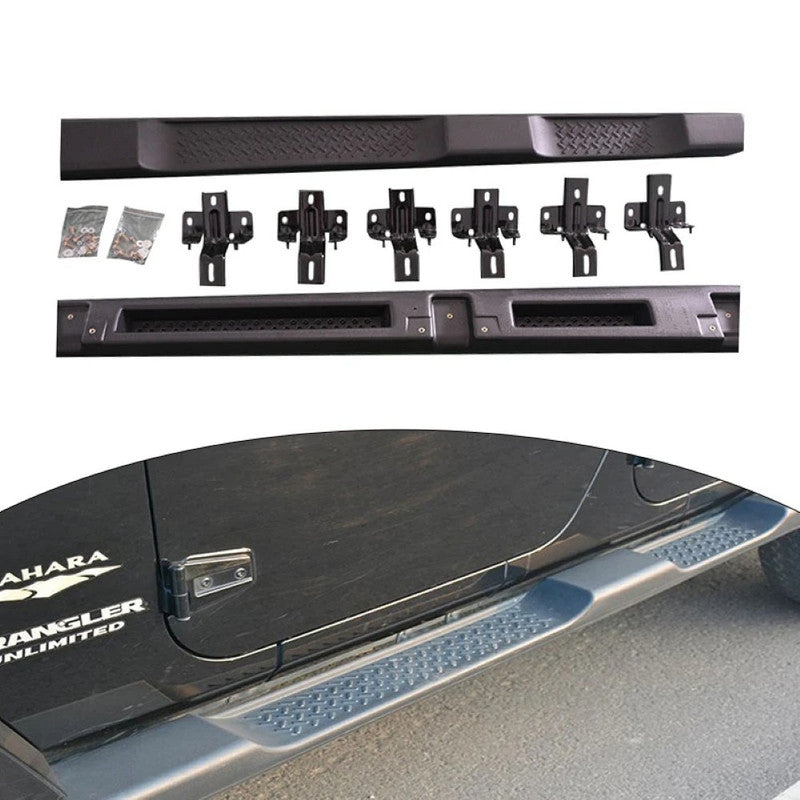 Car Craft Compatible With Jeep Wrangler Jl 4 Door 2007-2017 Car Side Step Running Boards Steel Running Board Nerf Bar Ar-jep-015 Black CC-8565 - CAR CRAFT INDIA