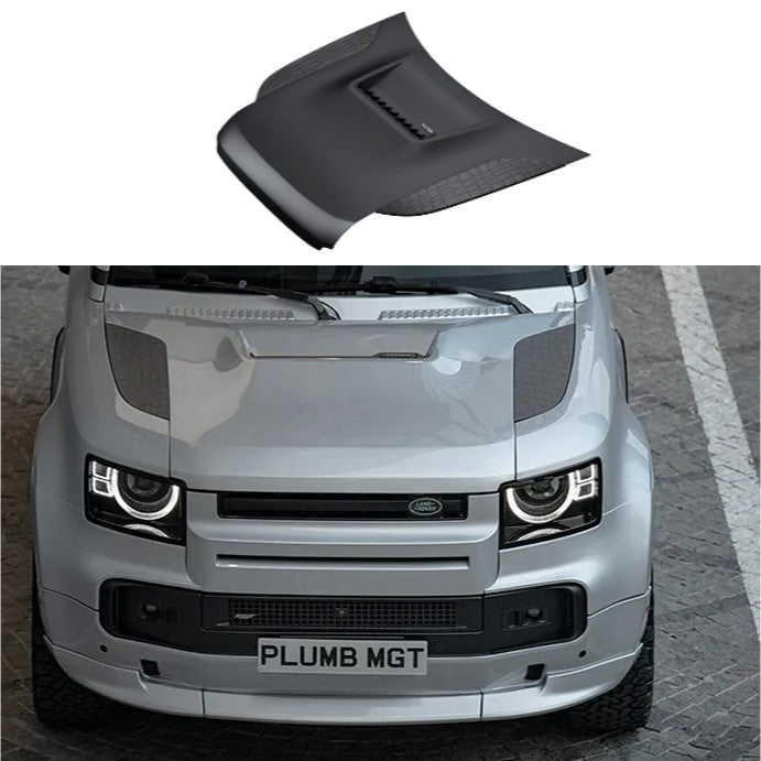 Car Craft Compatible With Land Range Rover Defender 90 110 130 L663 2020-2026 Plumb M One Series M-gt Front Hood Bonnet Mgt-002