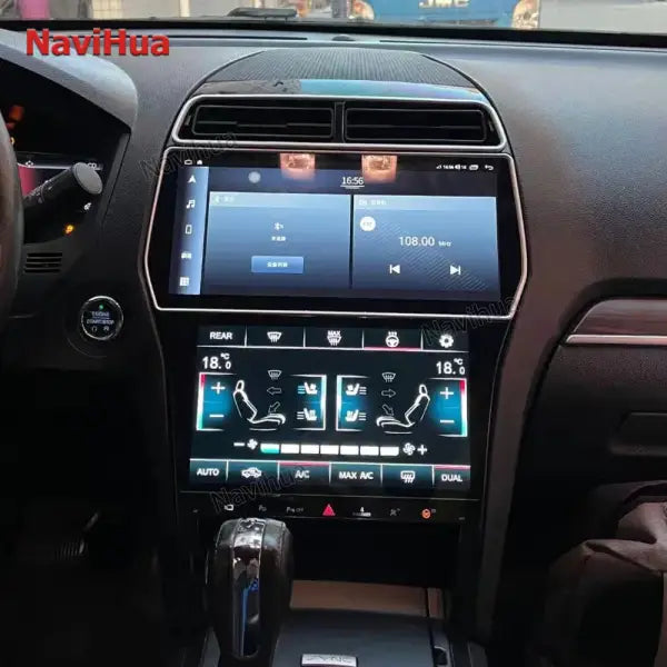 for 2011-2019 Ford Explorer Android 12.3" Display Screen with AC Panel GPS Navigation Display Head Unit with Carplay