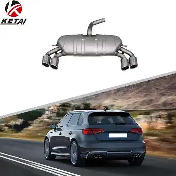 2013-2020 Normal S3 Style Car Rear Bumper Exhaust for AUDI