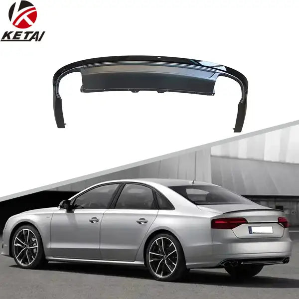 2015-2017 S8 Style Stainless Steel Rear Diffuser for AUDI A8