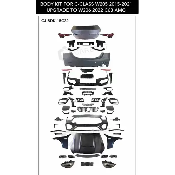 2015 - 2021 C CLASS Bodykit W205 Body Kit for C - Class