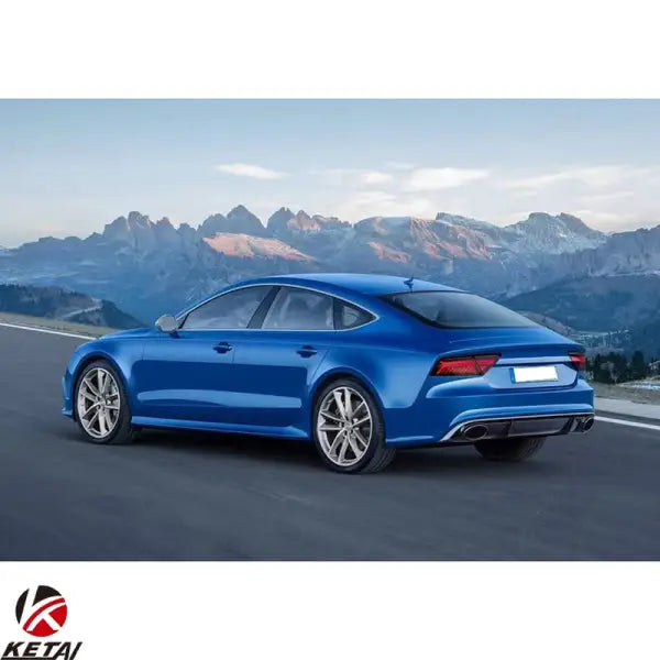 2016-2018 Normal RS7 Style Car Bumper Body Accessories Rear Diffuser with Tail Pipe for AUDI A7