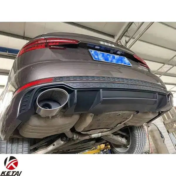 2016-2019 Stainless Steel RS4 Style Car Rear Bumper Tail